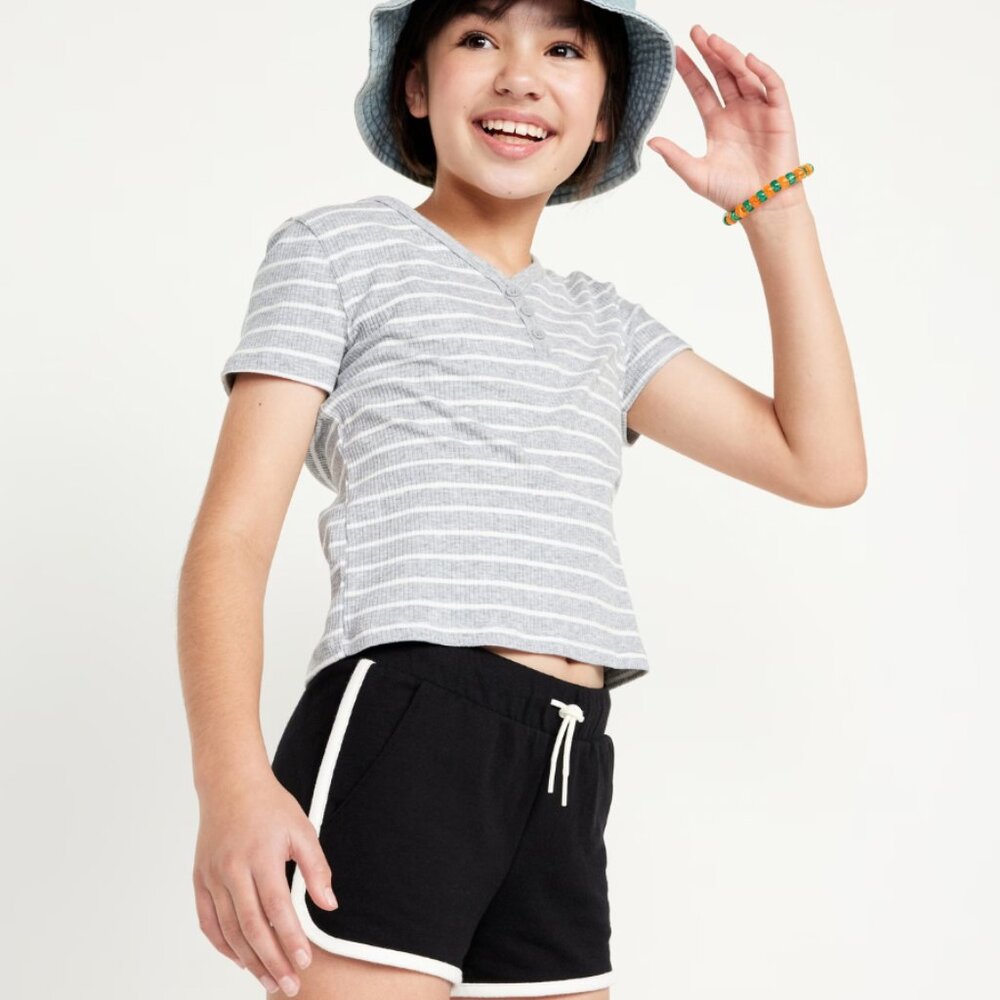 Dolphin-Hem Cheer Shorts for Girls Black multiple sizes NWT